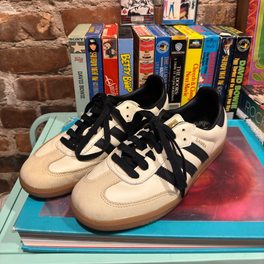 adidas Originals Samba Cream Black Gum Sneakers - Picture 5 of 9